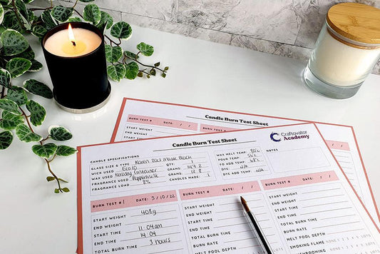 How to Conduct a Burn Test on Your Candles (with free downloadable test sheet!) - Craftovator